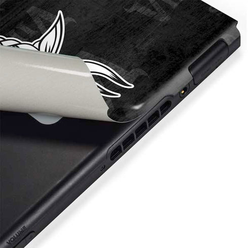 NFL Minnesota Vikings Black & White Nintendo Switch Bundle Skin