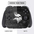 NFL Minnesota Vikings Black & White Nintendo Switch Bundle Skin