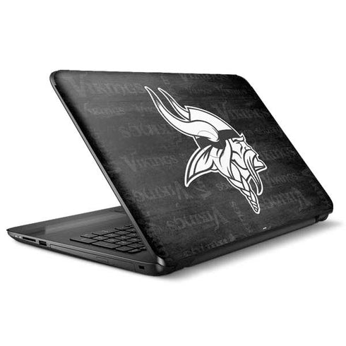 NFL Minnesota Vikings Black & White HP Notebook Skin
