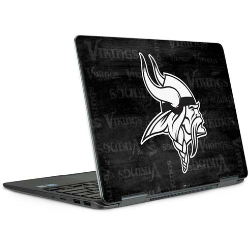 NFL Minnesota Vikings Black & White Notebook 9 Pro 13in (2017) Skin