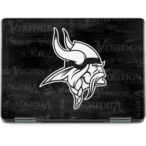 NFL Minnesota Vikings Black & White Notebook 9 Pro 13in (2017) Skin