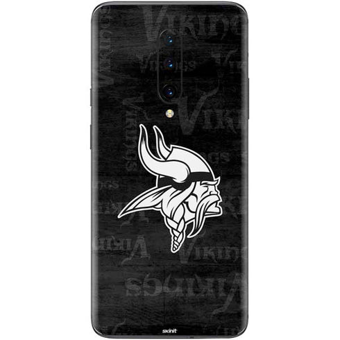 NFL Minnesota Vikings Black & White OnePlus 7 Pro Skin