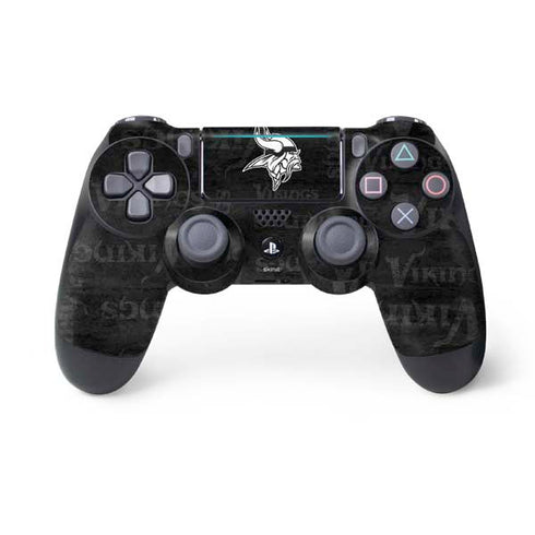 NFL Minnesota Vikings Black & White PS4 Pro/Slim Controller Skin
