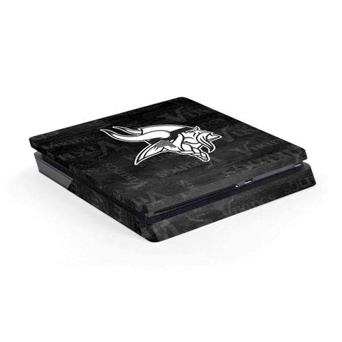 NFL Minnesota Vikings Black & White PS4 Slim Skin