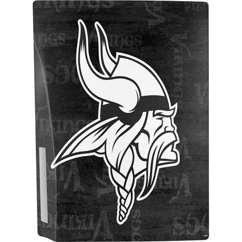 NFL Minnesota Vikings Black & White PS5 Bundle Skin