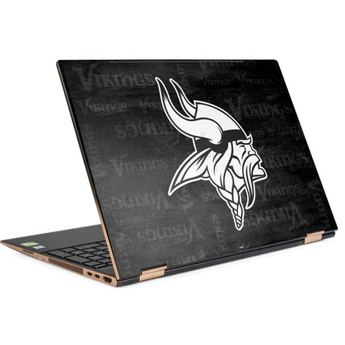 NFL Minnesota Vikings Black & White HP Spectre Skin
