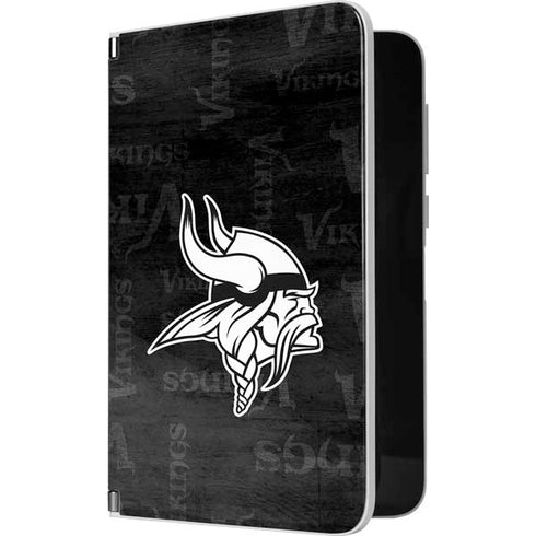 NFL Minnesota Vikings Black & White Surface Duo Skin