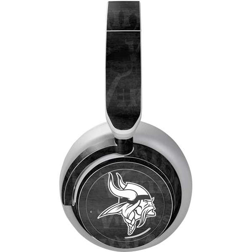 NFL Minnesota Vikings Black & White Surface Headphones Skin