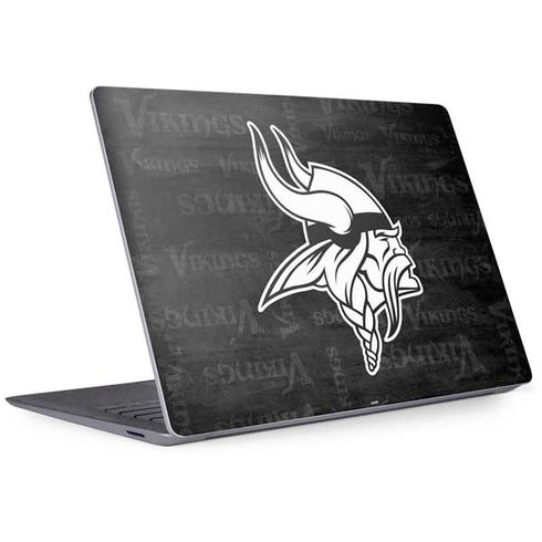 NFL Minnesota Vikings Black & White Surface Laptop 3 13.5in Skin