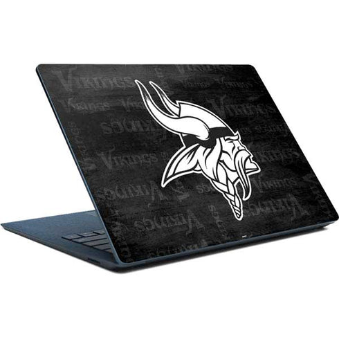 NFL Minnesota Vikings Black & White Surface Laptop Skin