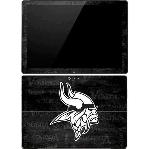 NFL Minnesota Vikings Black & White Surface Pro 4 Skin