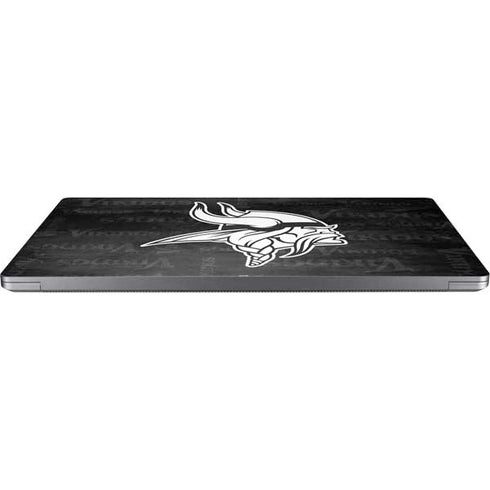 NFL Minnesota Vikings Black & White Universal Laptop 14in (11.4 x 8.2in) Skin
