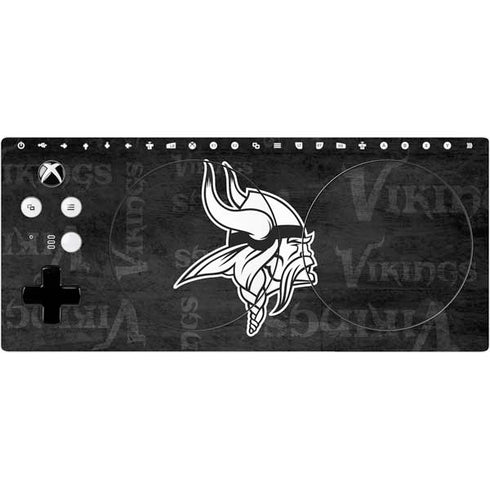 NFL Minnesota Vikings Black & White Xbox Adaptive Controller Skin