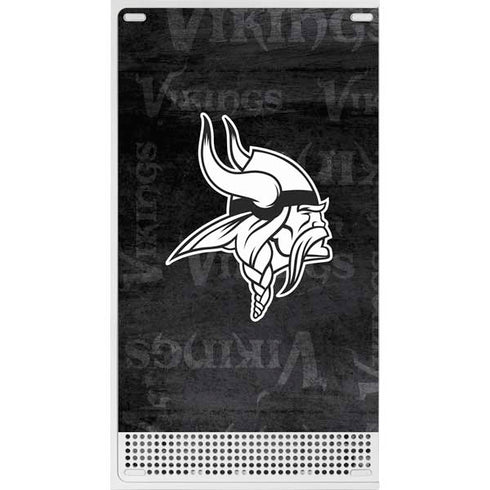 NFL Minnesota Vikings Black & White Xbox Series S Skins