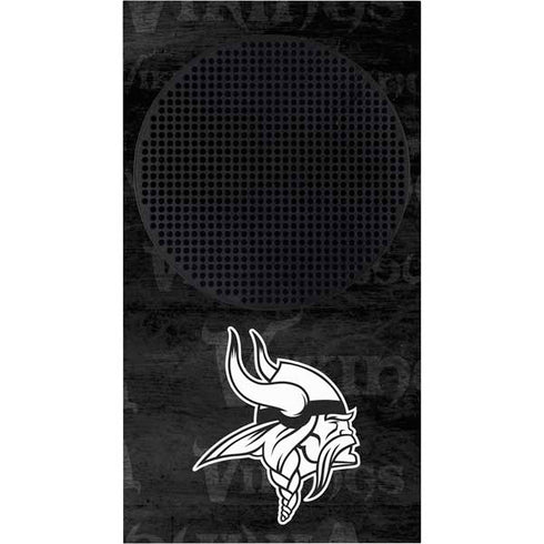 NFL Minnesota Vikings Black & White Xbox Series S Console Skin