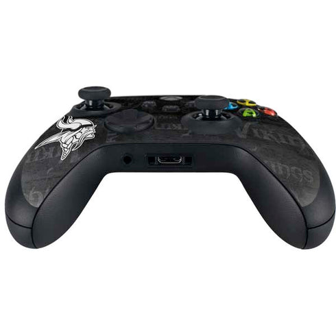 NFL Minnesota Vikings Black & White Xbox Series X Controller Skin