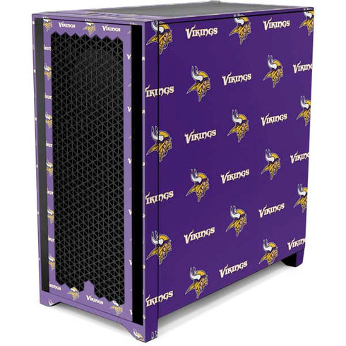 NFL Minnesota Vikings Blitz Series Corsair 4000D Tempered Glass Mid-Tower ATX Case Skin