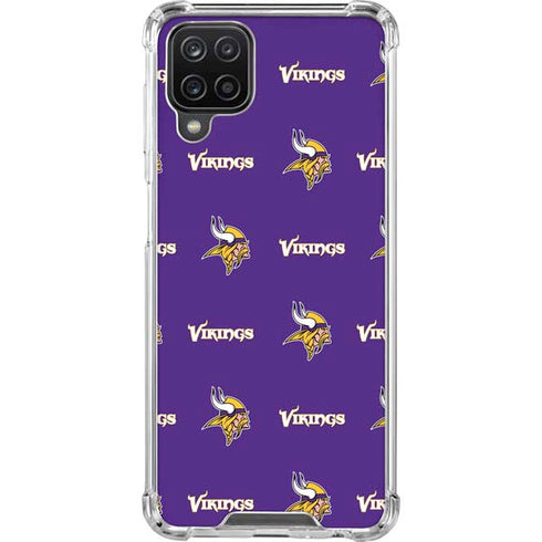 NFL Minnesota Vikings Blitz Series Galaxy A12 Clear Case