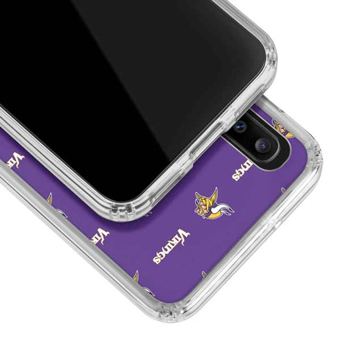 NFL Minnesota Vikings Blitz Series Galaxy A20 Clear Case