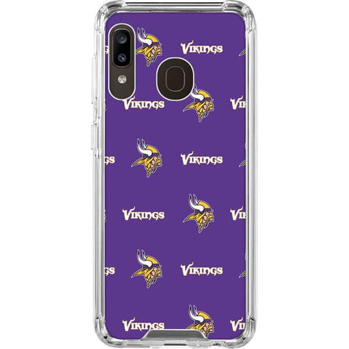 NFL Minnesota Vikings Blitz Series Galaxy A30 Clear Case