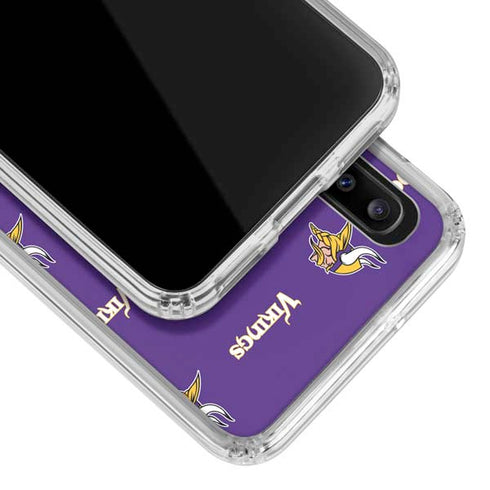 NFL Minnesota Vikings Blitz Series Galaxy A30 Clear Case