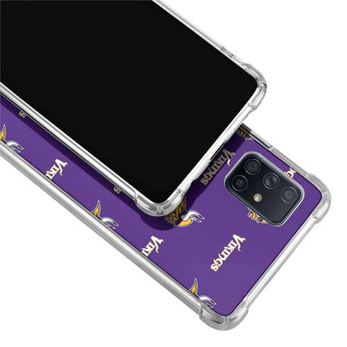 NFL Minnesota Vikings Blitz Series Galaxy A51 5G Clear Case