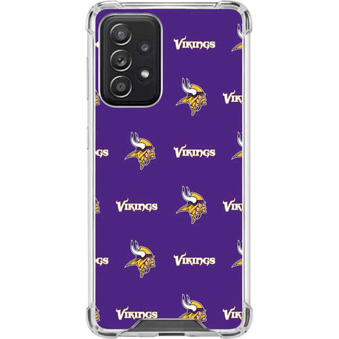 NFL Minnesota Vikings Blitz Series Galaxy A52 5G Clear Case
