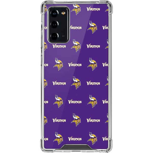 NFL Minnesota Vikings Blitz Series Galaxy Note20 5G Clear Case