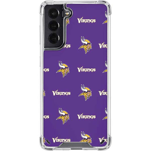 NFL Minnesota Vikings Blitz Series Galaxy S21 5G Clear Case