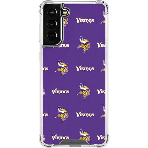 NFL Minnesota Vikings Blitz Series Galaxy S21 FE Clear Case