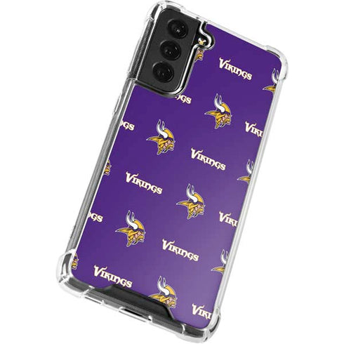 NFL Minnesota Vikings Blitz Series Galaxy S21 FE Clear Case