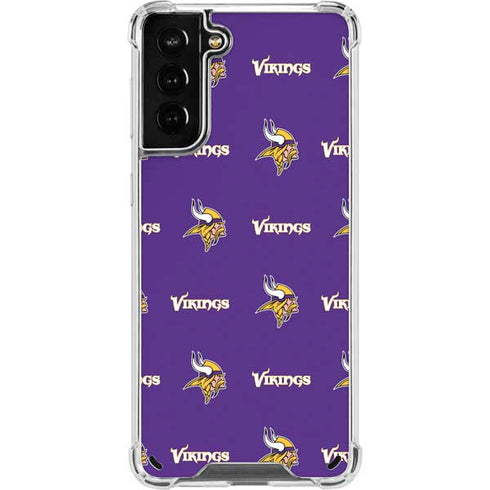 NFL Minnesota Vikings Blitz Series Galaxy S21 Plus 5G Clear Case