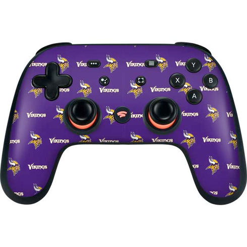 NFL Minnesota Vikings Blitz Series Google Stadia Controller Skin