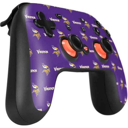 NFL Minnesota Vikings Blitz Series Google Stadia Controller Skin