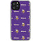 NFL Minnesota Vikings Blitz Series iPhone 11 Pro Clear Case