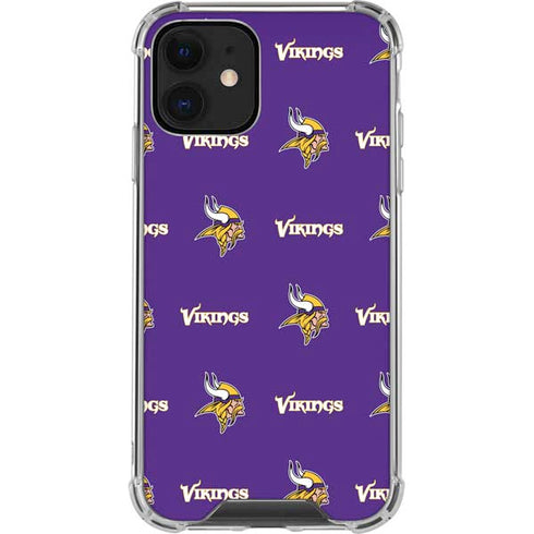 NFL Minnesota Vikings Blitz Series iPhone 12 Clear Case