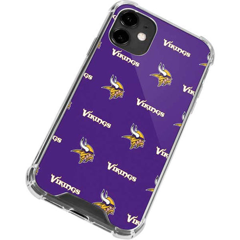 NFL Minnesota Vikings Blitz Series iPhone 12 Mini Clear Case