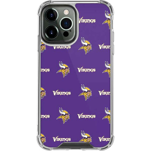 NFL Minnesota Vikings Blitz Series iPhone 13 Pro Max Clear Case