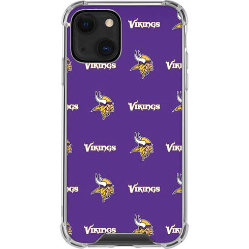 NFL Minnesota Vikings Blitz Series iPhone 14 Clear Case