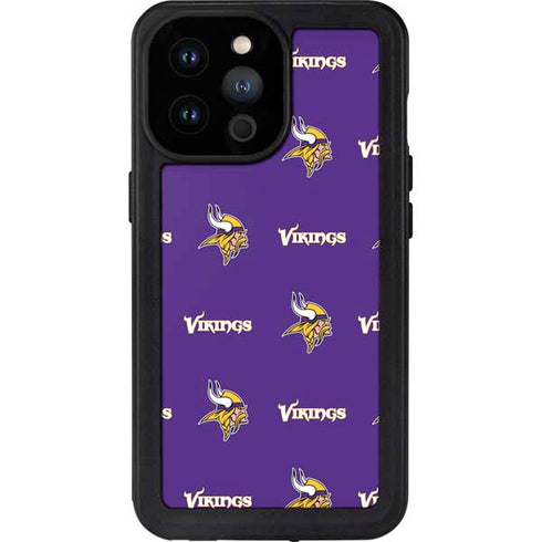 NFL Minnesota Vikings Blitz Series iPhone 14 Pro Max Waterproof Case