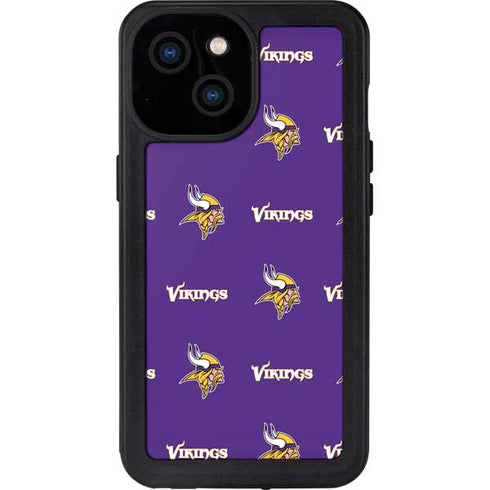NFL Minnesota Vikings Blitz Series iPhone 15 Waterproof Case