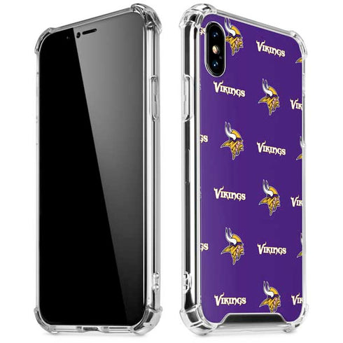 NFL Minnesota Vikings Blitz Series iPhone XS Max Clear Case