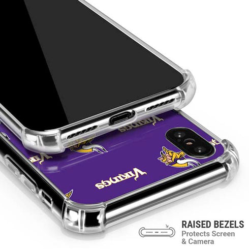 NFL Minnesota Vikings Blitz Series iPhone XS Max Clear Case