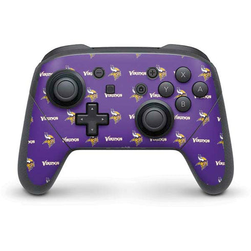 NFL Minnesota Vikings Blitz Series Nintendo Switch Pro Controller Skin