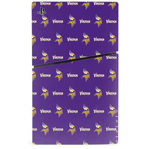 NFL Minnesota Vikings Blitz Series PS5 Slim Disk Console Skin