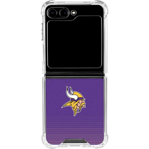 NFL Minnesota Vikings Breakaway Galaxy Z Flip5 5G Clear Case