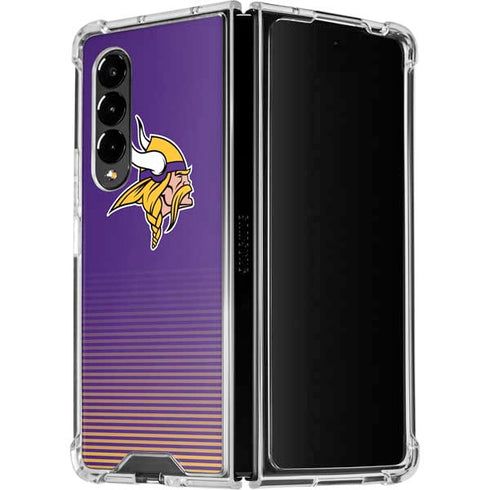 NFL Minnesota Vikings Breakaway Galaxy Z Fold4 5G Clear Case