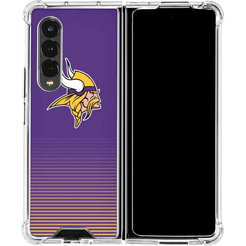 NFL Minnesota Vikings Breakaway Galaxy Z Fold4 5G Clear Case