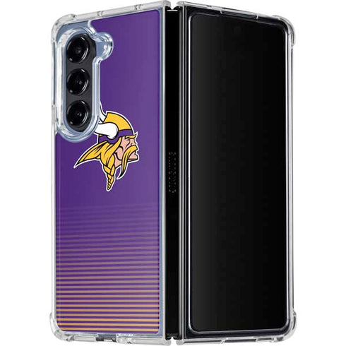 NFL Minnesota Vikings Breakaway Galaxy Z Fold5 5G Clear Case