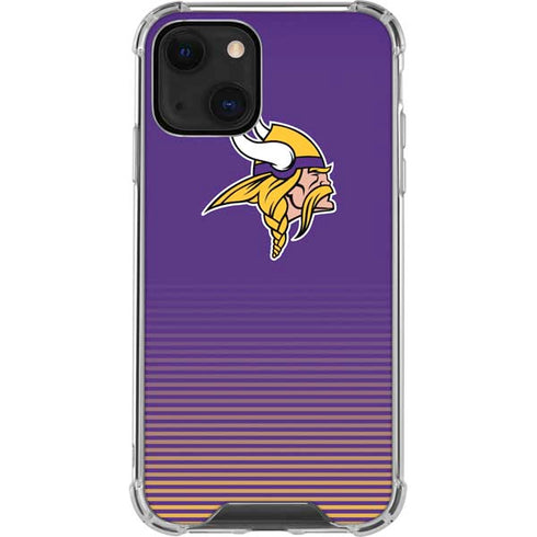 NFL Minnesota Vikings Breakaway iPhone 13 Mini Clear Case